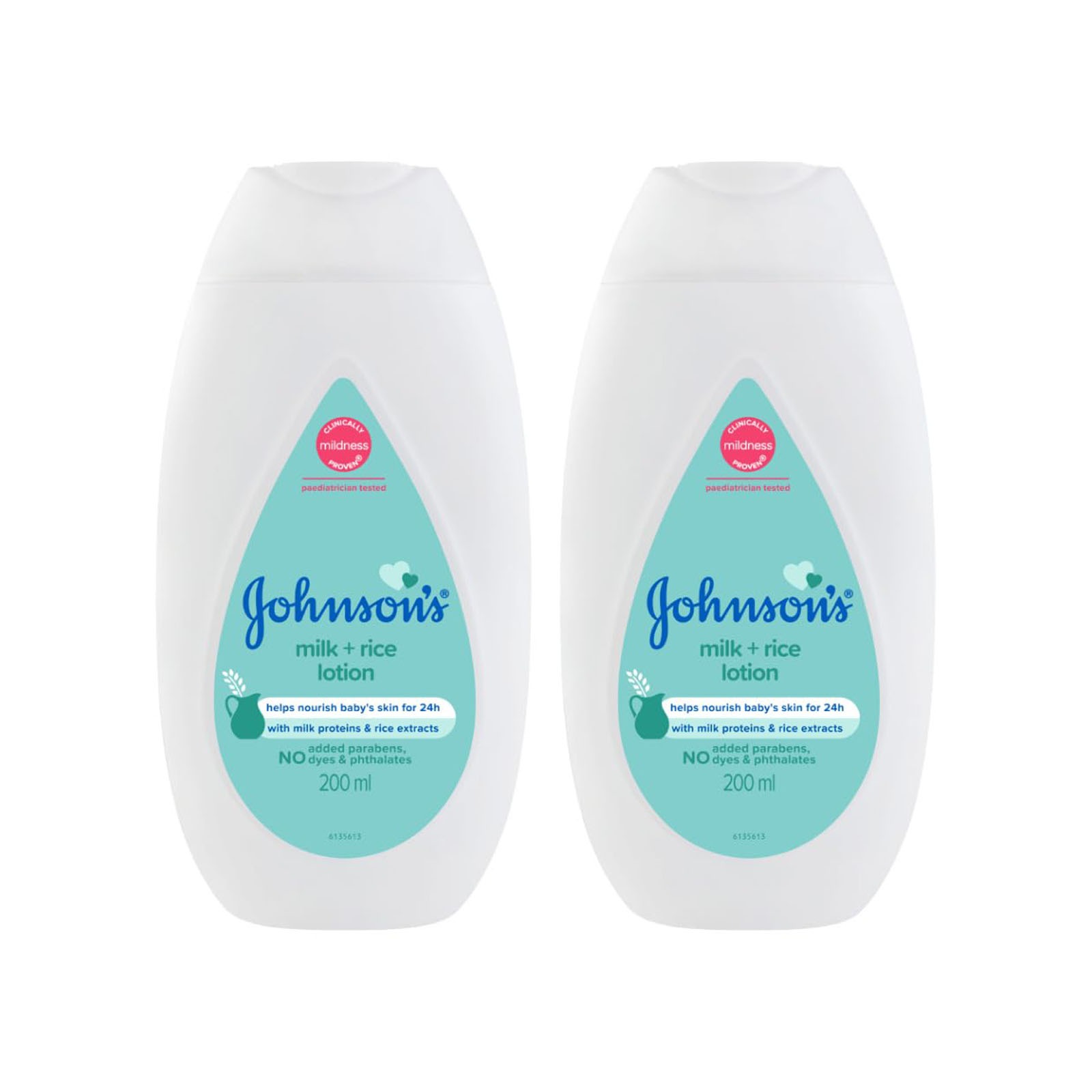 Johnson's Milk + Rice Lotion (200 ml - Twin Pack)
