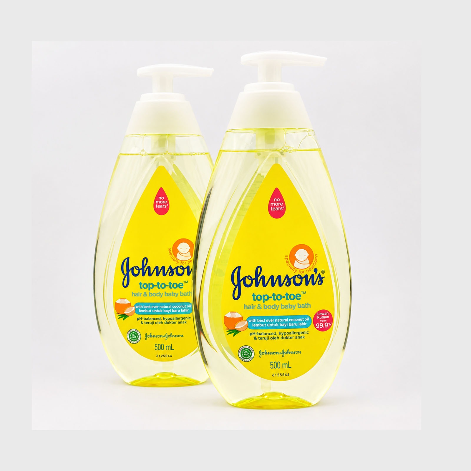 Johnson's Top-to-Toe Hair & Body Baby Bath (500 ml)
