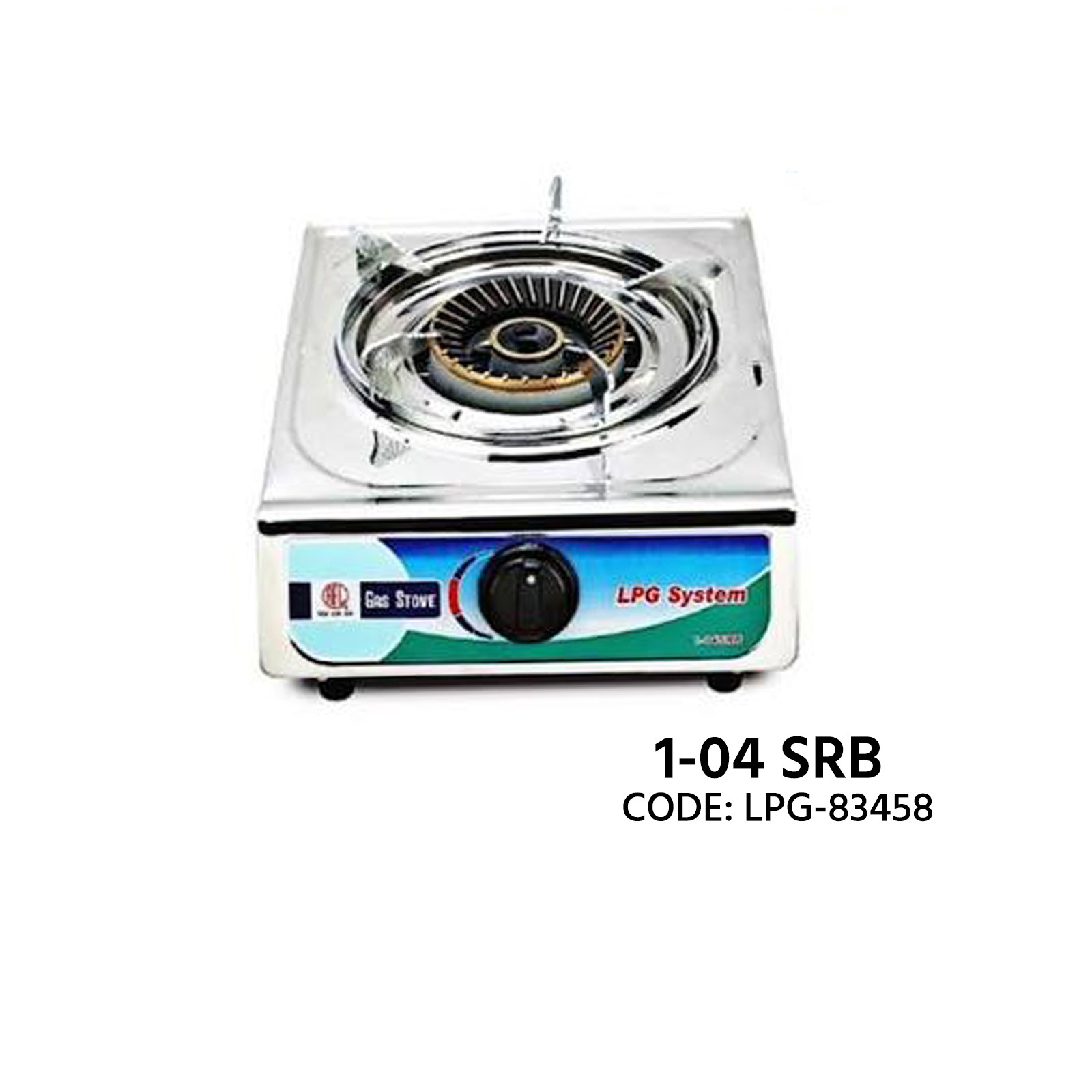 1-04 SRB Single Burner LPG Gas Stove (Code: LPG-83458)