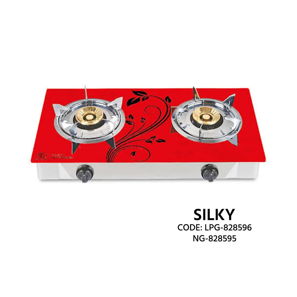Silky Double Burner LPG & NG Gas Stove (Code: LPG-828596 / NG-828595)