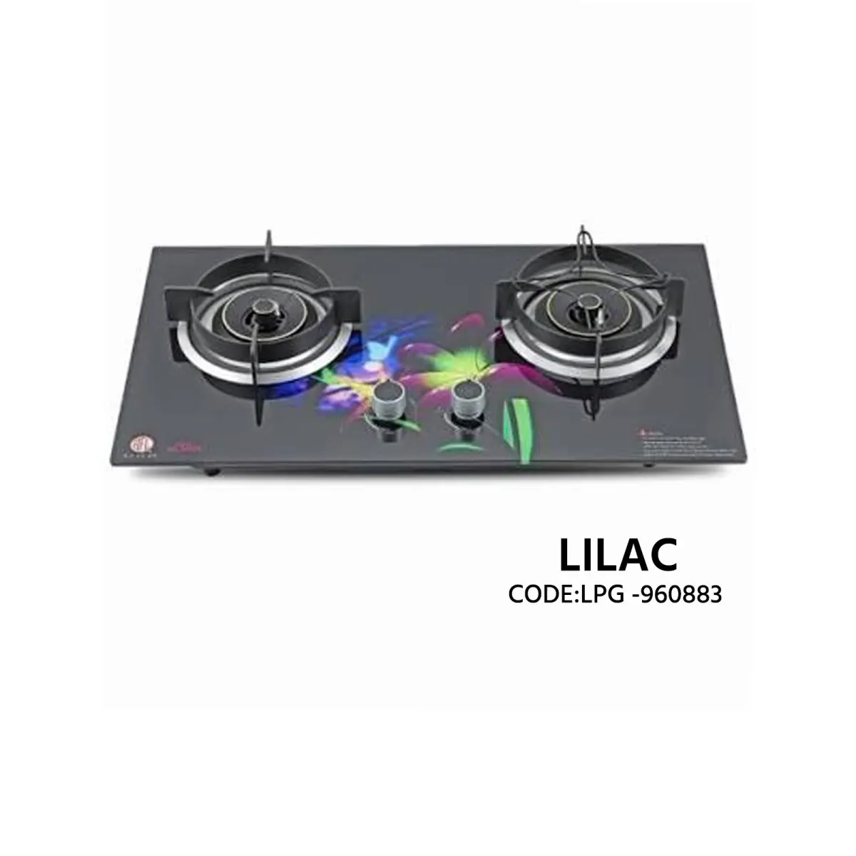 Lilac Double Burner LPG Gas Stove (Code: LPG-960883)