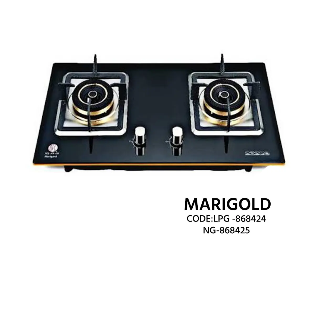 Marigold Double Burner LPG & NG Gas Stove (Code: LPG-868424 / NG-868425)