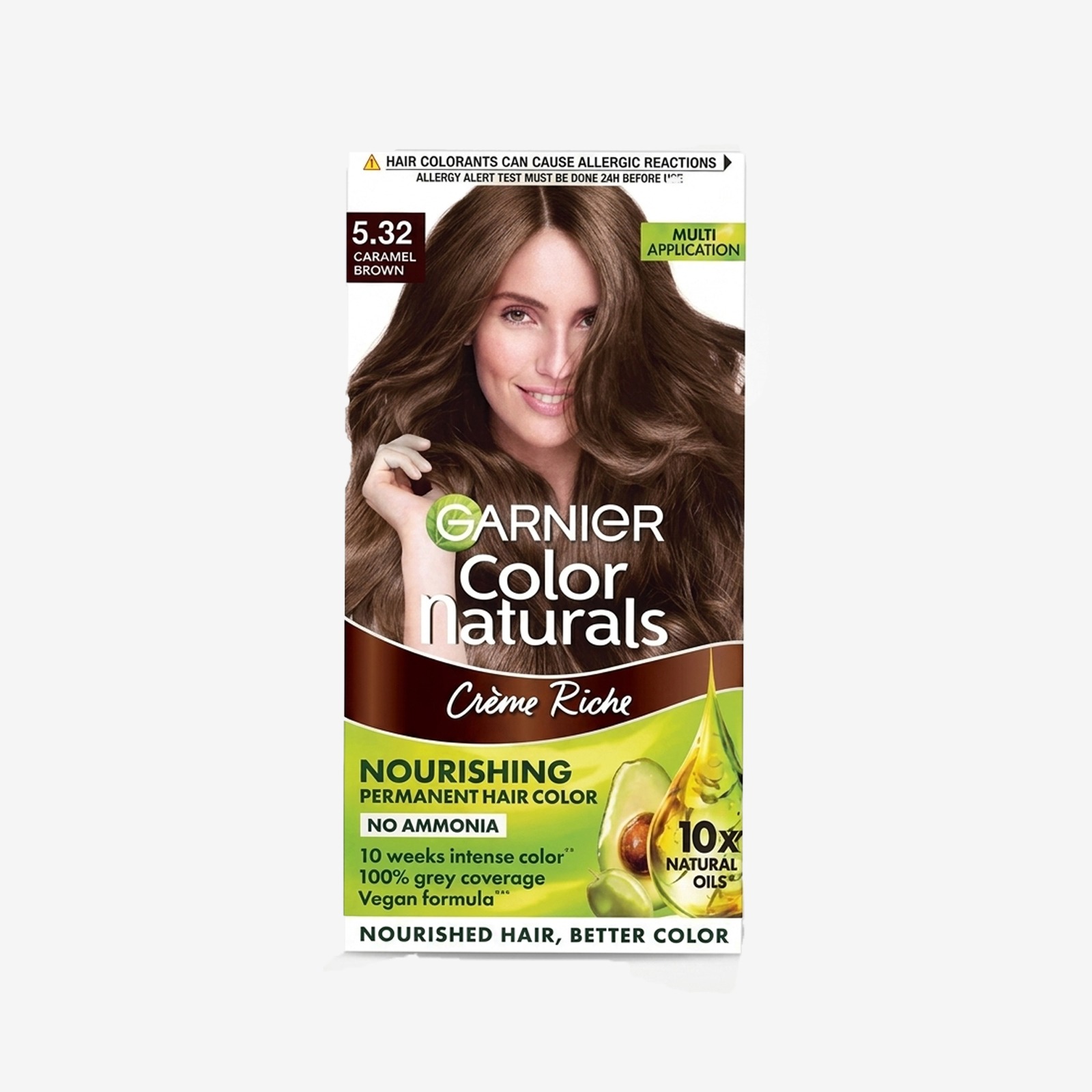 Garnier Color Naturals Crème Riche Hair Color - 5.32 Caramel Brown