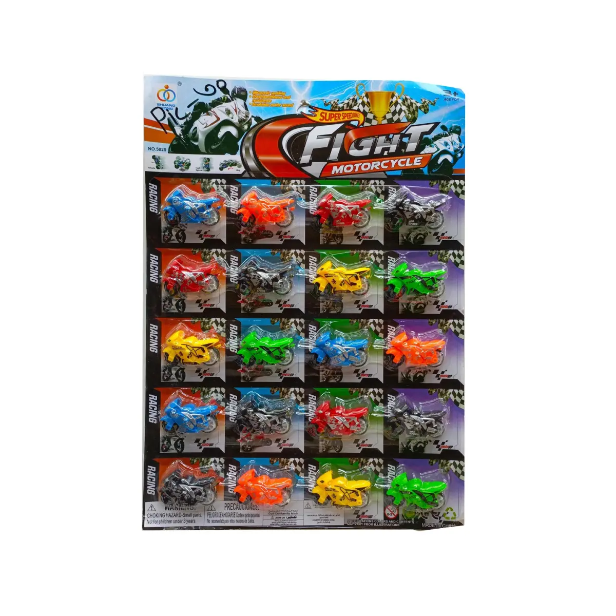 Super Speed Fight Motorcycle Toy Set for Kids