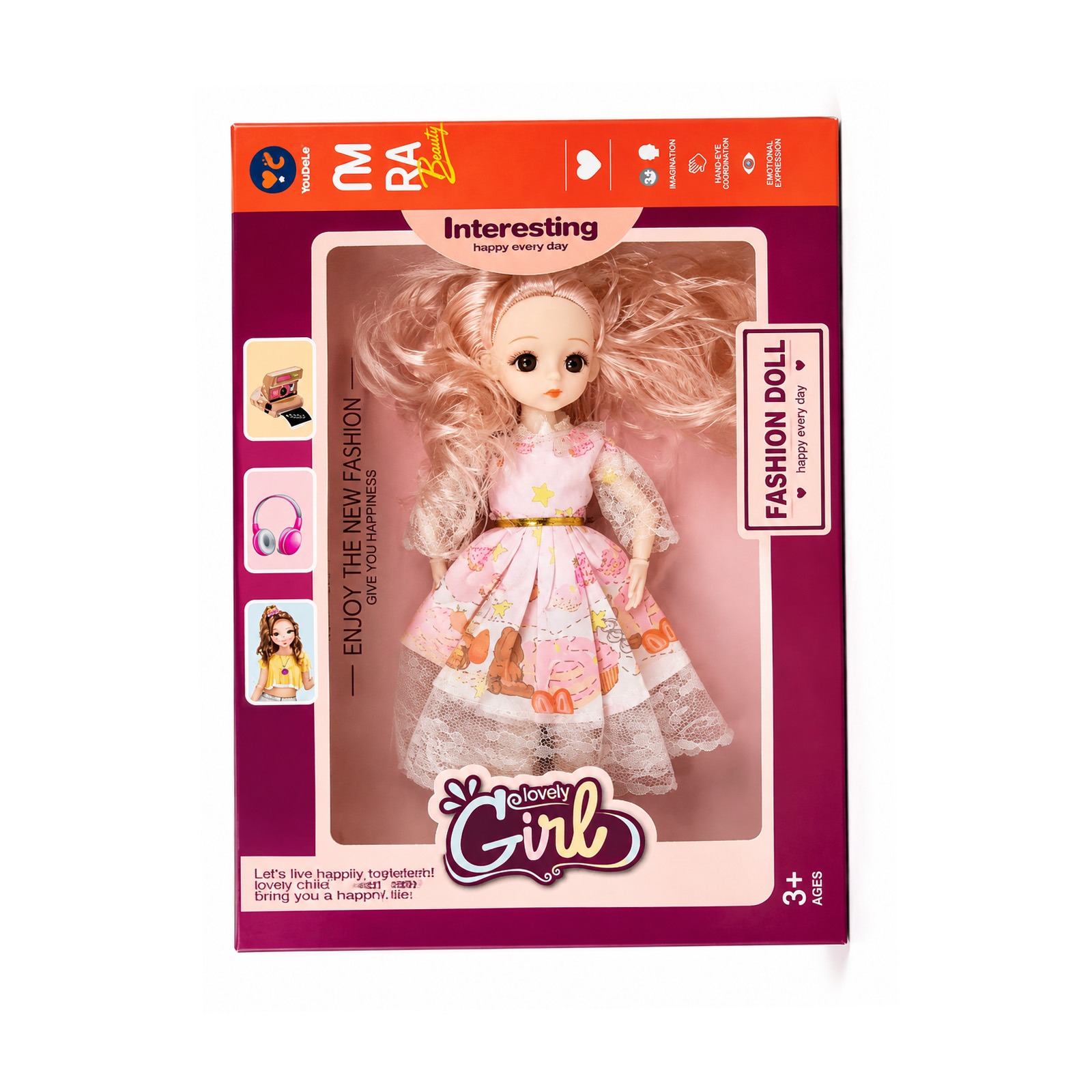 Lovely Girl Fashion Doll Set