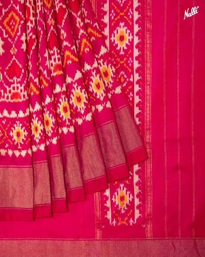 This item is a Pochampally Ikat Silk Saree