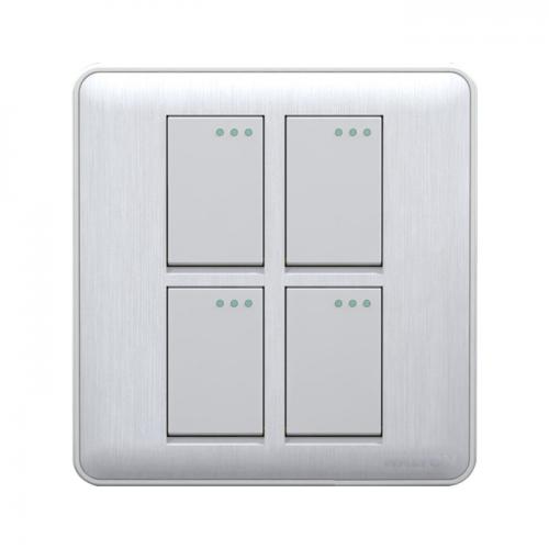 WG4GS1W (White) 4 Gang Switch-1way