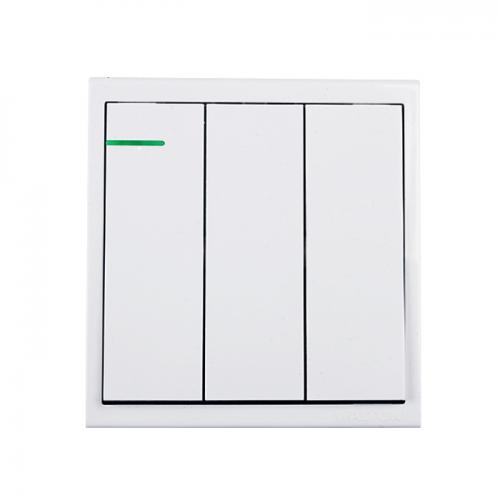 WT3GS1W (White)  3 Gang Switch-1 Way