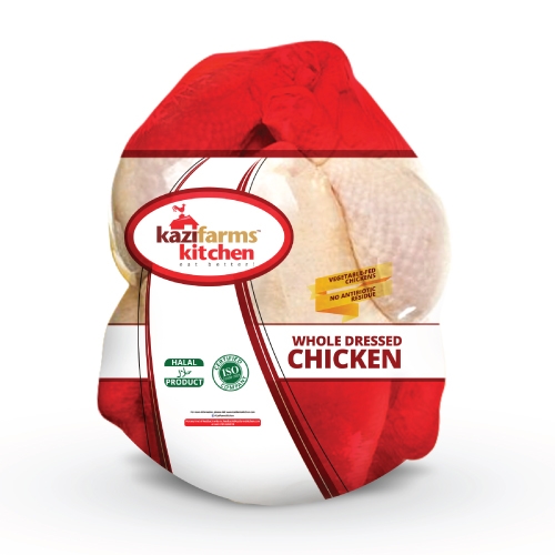 Frozen whole chicken without skin