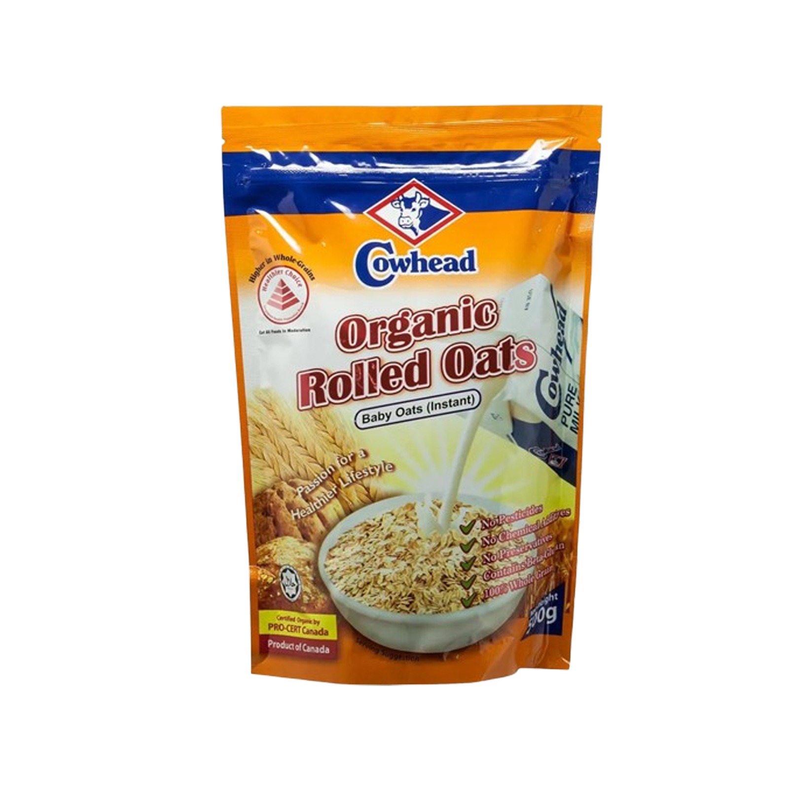 Cowhead Organic Rolled Oats (Baby Oats Instant