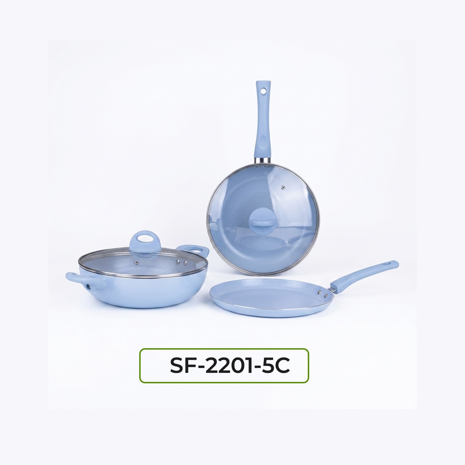 Gazi Non-Stick Cookware Set (SF-2201-5C