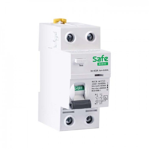 SAFE Residual Current Circuit Breaker 63A