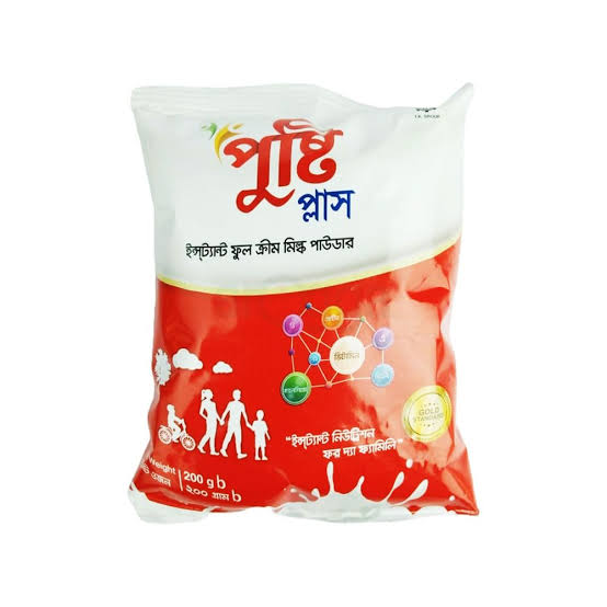 PUSTI PLUS INSTANT FULL CREAM MILK POWDER 200g