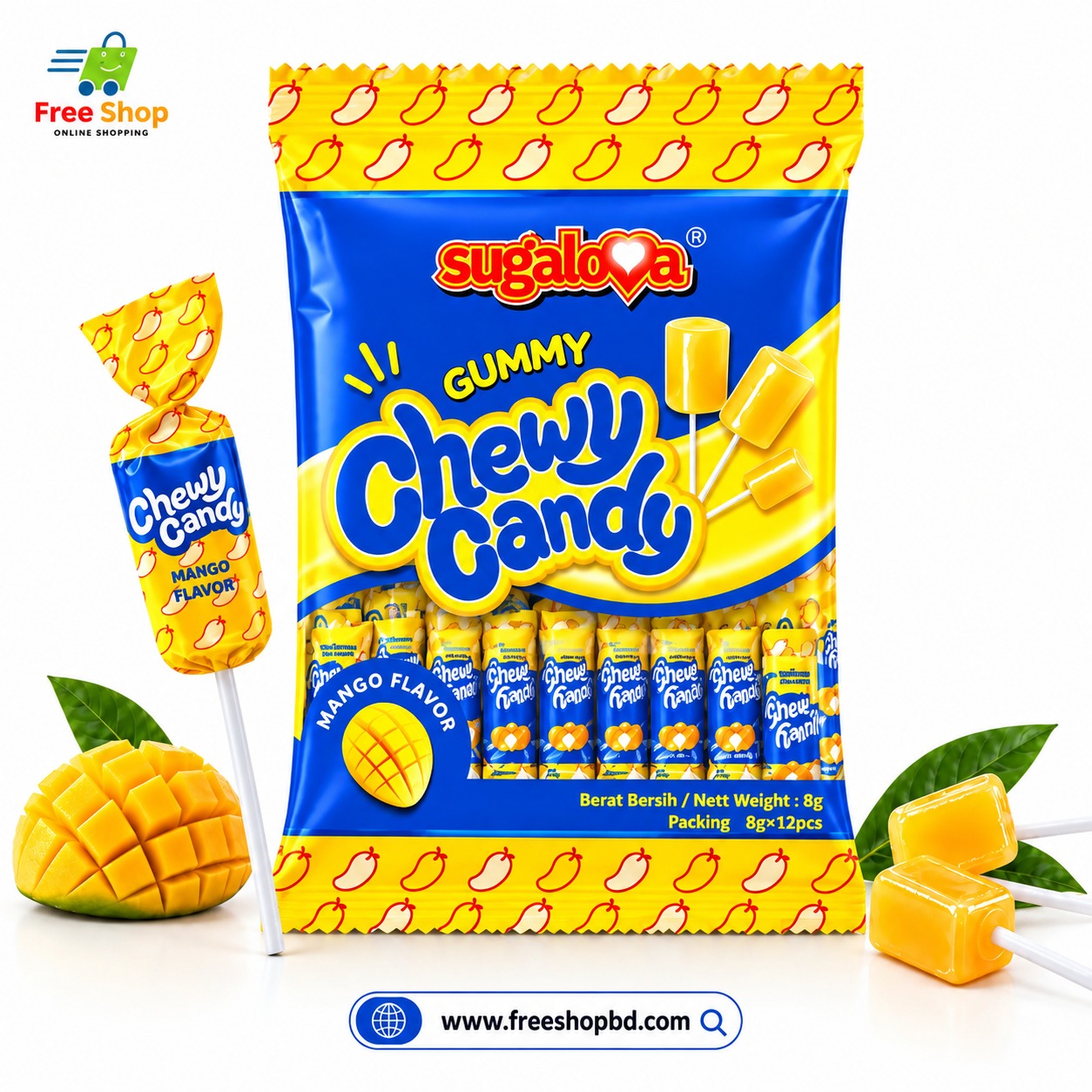 Sugalova Gummy Chewy Candy (mango-flavored)