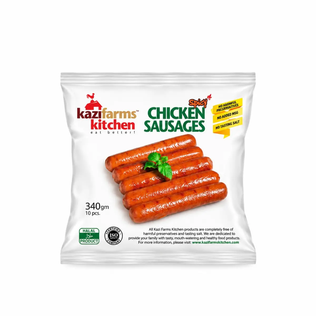 Spicy Chicken Sausage (340 gm)