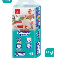 Avonee Pants Diaper (Size XXL - 24 Pcs) – 12 Hours Light & Dry Comfort for Your Growing Toddler!