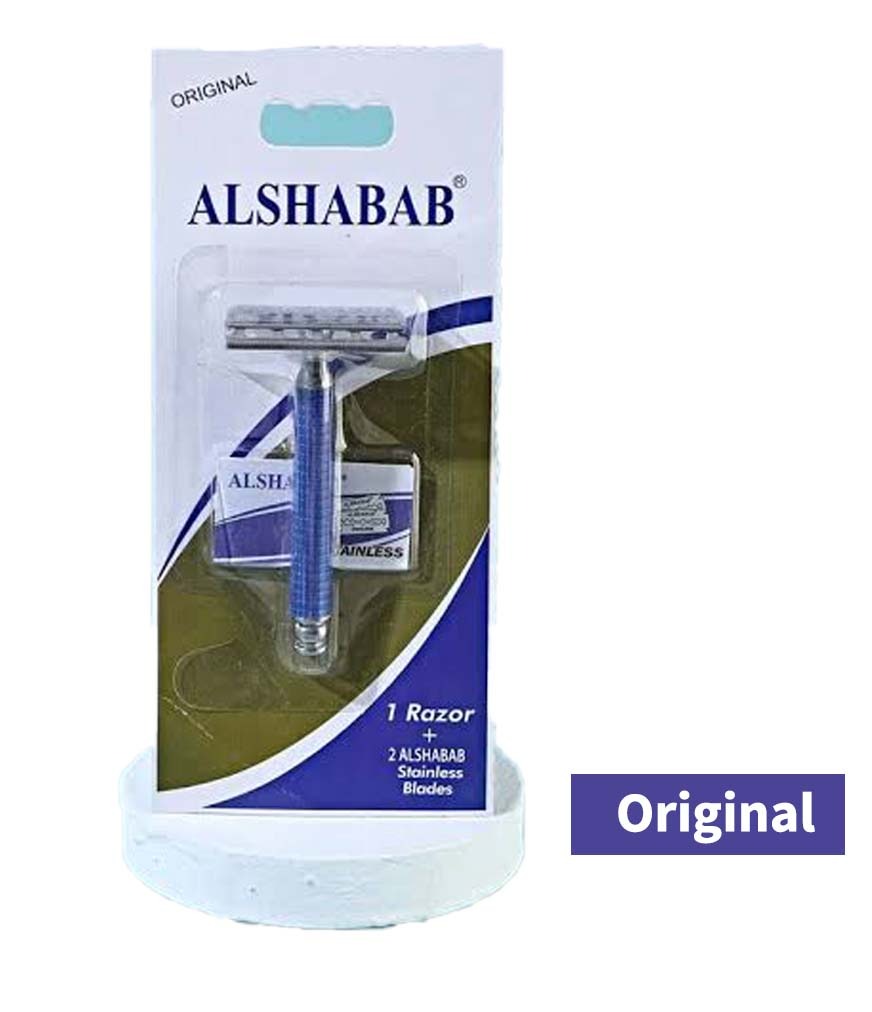 ALSHABAB Original Safety Razor with 2 Stainless Blades