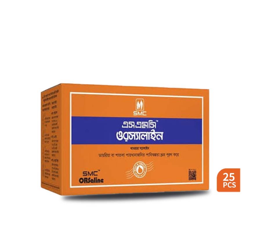 SMC ORSaline N Oral Rehydration Salt (25 Pcs Box Pack)