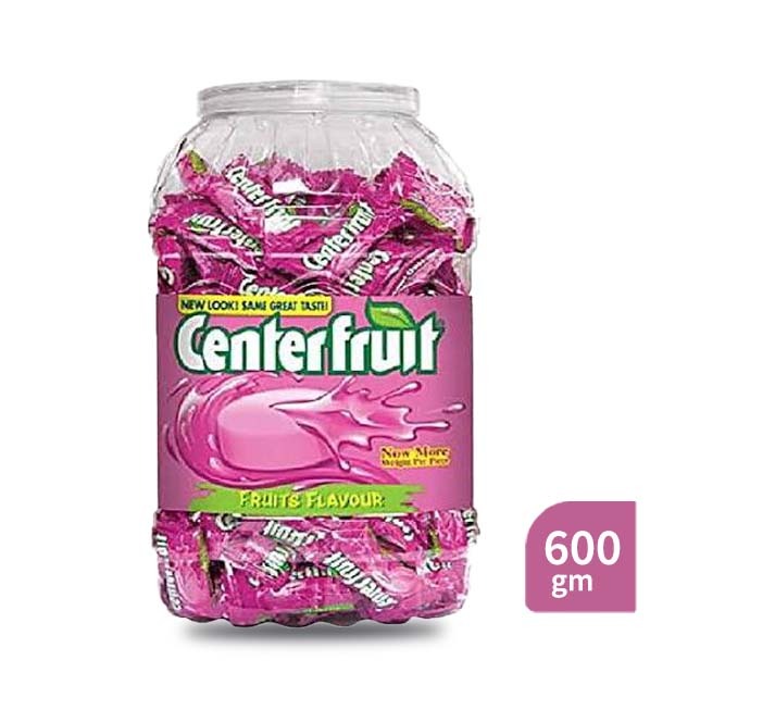 Center Fruit Liquid Filled Chewing Gum Jar (600 gm)