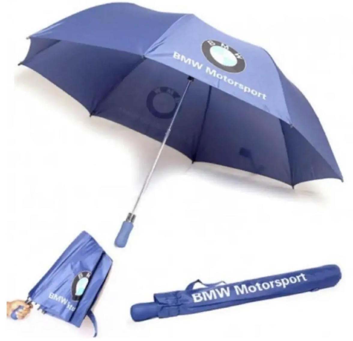 BMW Motorsport Foldable Compact Umbrella with Cover