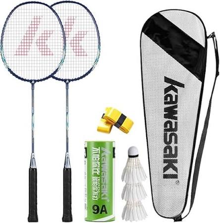 Kawasaki Training Badminton Racket Set with Shuttlecock