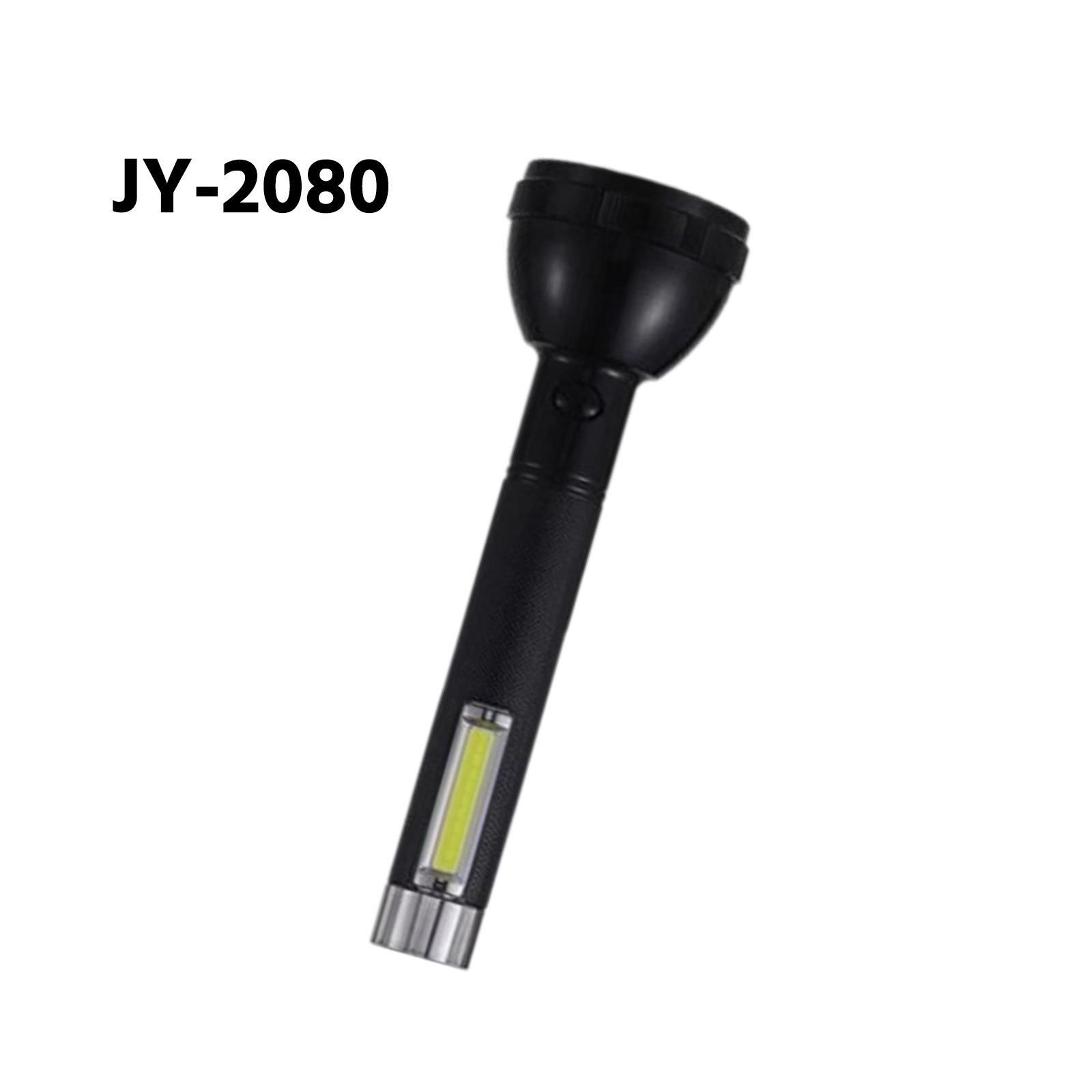 jy-2080-rechargeable-led-flashlight-with-cob-side-light