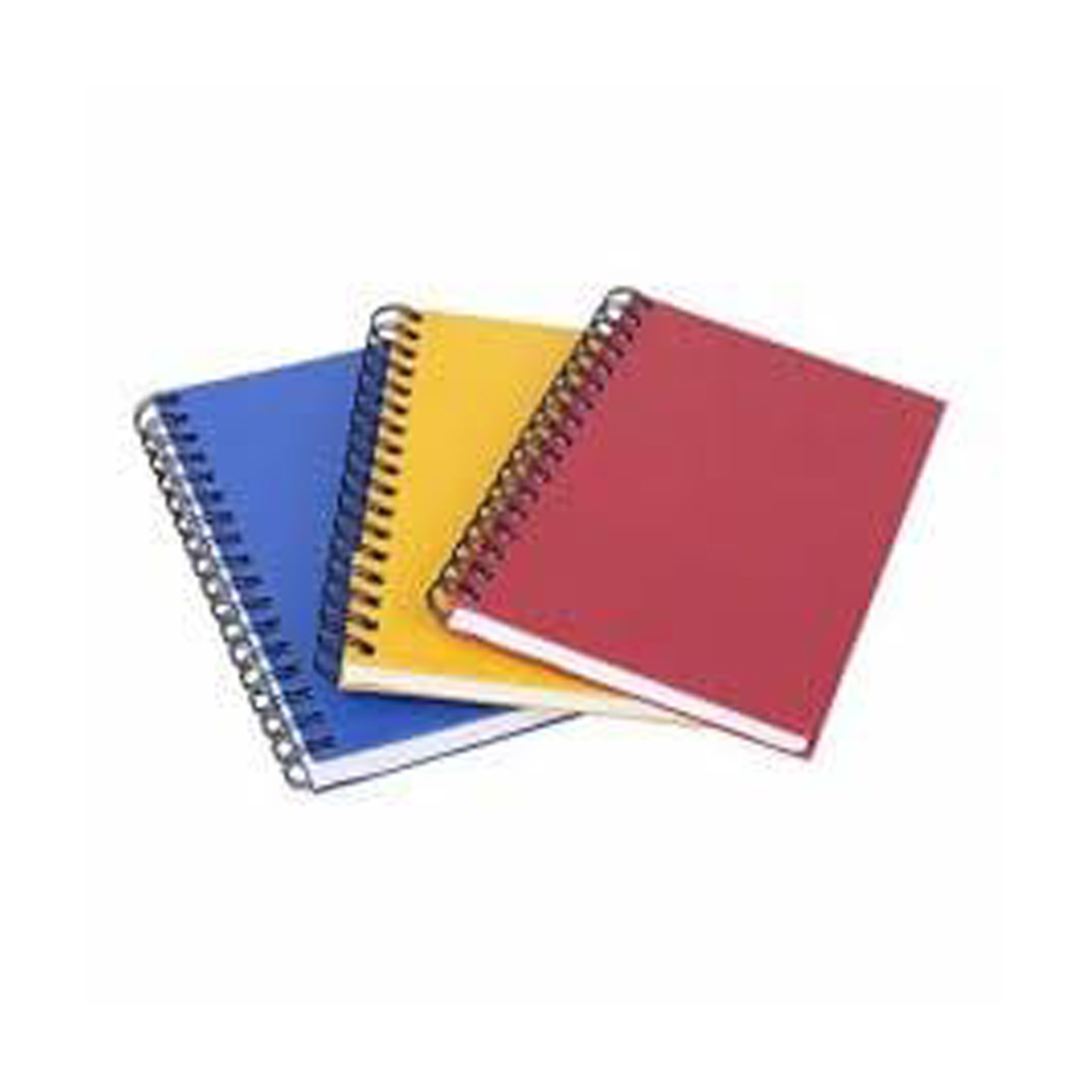 Multi-Color Spiral Bound Notebooks (3Pcs)