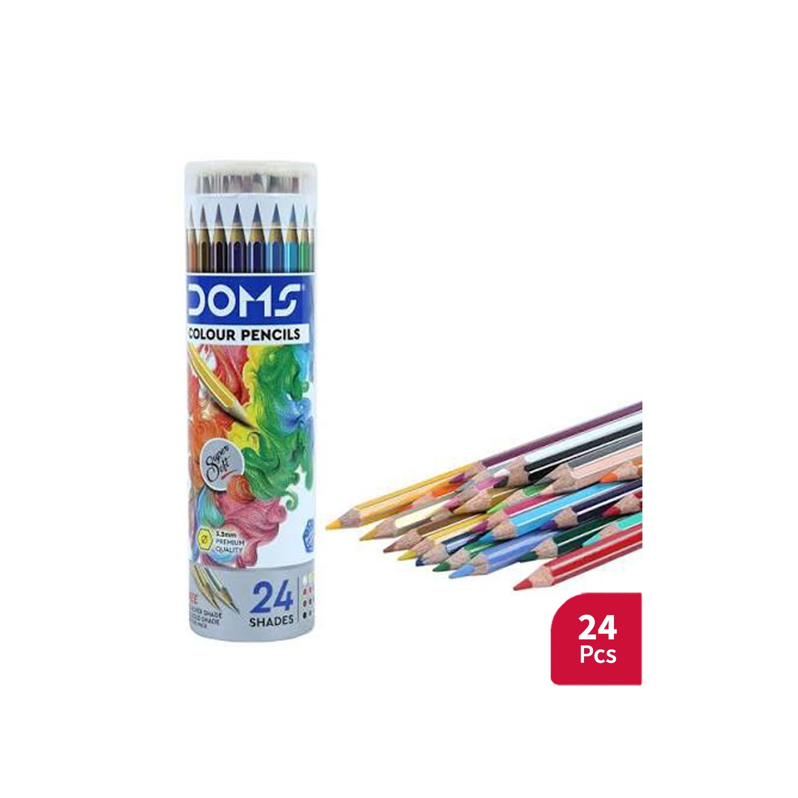 DOMS Colour Pencils Pack (24 Shades)