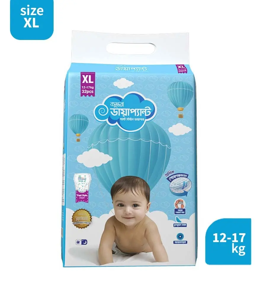 Bashundhara Diapant Size XL (12-17 kg)- 32 pcs