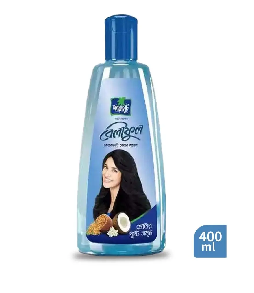 Parachute Advansed Beliphool Coconut Hair Oil (400 ml) – Light, Fragrant Oil for Thick & Shiny Hair!